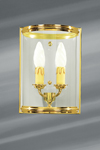 Petite applique de style classique en verre cylindrique et bronze massif. Lucien Gau. Petite applique de style classique en verre cylindrique et bronze massif. Lucien Gau.