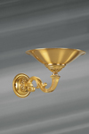Golden wall lamp in the shape of basin, Louis XVI style solid bronze. Lucien Gau. Golden wall lamp in the shape of basin, Louis XVI style solid bronze. Lucien Gau.
