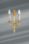 Wall lamp in solid bronze, Directoire style, two lights. Lucien Gau. Wall lamp in solid bronze, Directoire style, two lights. Lucien Gau.