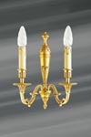 Wall lamp in solid bronze, Louis XVI. Lucien Gau. Wall lamp in solid bronze, Louis XVI. Lucien Gau.