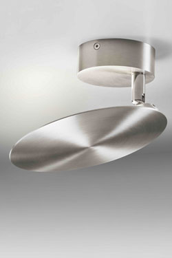 Adjustable aluminium ceiling light Plate. Lupia Licht. 