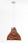 Lucca S33 suspension en verre couleur wengé. Luz Difusion. Lucca S33 suspension en verre couleur wengé. Luz Difusion.