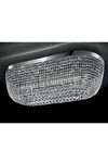 Large chrome ceiling lamp 18 crystal lights. Masiero. Large chrome ceiling lamp 18 crystal lights. Masiero.