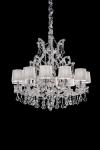 12-light chrome Venetian chandelier. Masiero. 