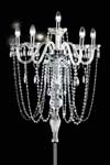 6-light standard lamp in clear crystal. Masiero. 6-light standard lamp in clear crystal. Masiero.