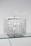 Grande lampe cristal chromée cubique. Masiero. Grande lampe cristal chromée cubique. Masiero.