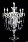 Lampe chandelier en cristal transparent six lumières. Masiero. Lampe chandelier en cristal transparent six lumières. Masiero.