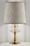 Lampe or cristal soie et satin damassé. Masiero. Lampe or cristal soie et satin damassé. Masiero.