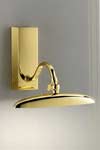 Elliptical polished gold-plated LED picture light . Masiero. Elliptical polished gold-plated LED picture light . Masiero.