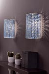 Aurea long wall lamp in cut crystal and chromed metal. Masiero. Aurea long wall lamp in cut crystal and chromed metal. Masiero.