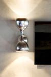 Blob wall lamp in metal decorated with silver leaf. Masiero. Blob wall lamp in metal decorated with silver leaf. Masiero.
