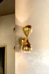 Small gold leaf Blob wall lamp. Masiero. Small gold leaf Blob wall lamp. Masiero.