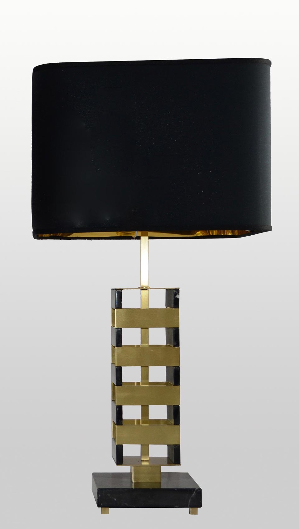 Jenga Black Marble And Brushed Brass Table Lamp Matlight Lampe Jenga Black Marble And Brushed Brass Table Lamp Matlight