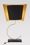 Marquiniablack marble and satin brass lamp. Matlight. Marquiniablack marble and satin brass lamp. Matlight.