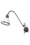 Applique laiton antique verre opale blanc . Moretti Luce. Applique laiton antique verre opale blanc . Moretti Luce.