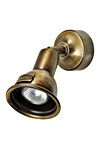 Spot orientable en laiton naturel. Moretti Luce. Spot orientable en laiton naturel. Moretti Luce.