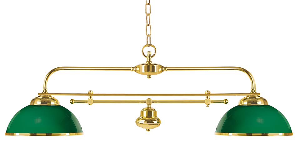 Lampe De Billard John West – Laiton / Vert