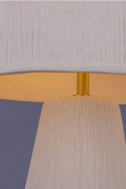 Lampe de table en céramique blanche Seville. Mullan. 