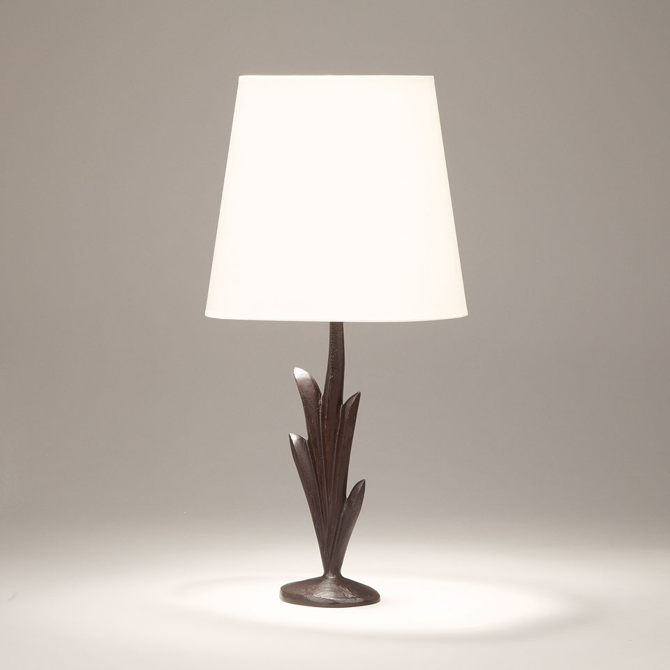 Black Solid Bronze Plant Shape Table Lamp Lys Objet Insolite Black Solid Bronze Plant Shape Table Lamp Lys Objet Insolite