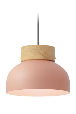 Contemporary powder pink pendant lamp Reiko. Robin. 