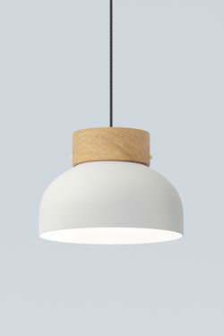 Reiko contemporary white pendant lamp. Robin. 