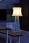 Lampadaire d'extérieur 3D blanc en aluminium époxy. Royal Botania. Lampadaire d'extérieur 3D blanc en aluminium époxy. Royal Botania.