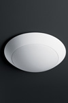 Futuristic ceiling light in white plaster and white frosted glass. Sedap. Futuristic ceiling light in white plaster and white frosted glass. Sedap.