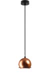 Suspension simple Myoo en verre opale cuivré intérieur blanc. Sottoluce. Suspension simple Myoo en verre opale cuivré intérieur blanc. Sottoluce.
