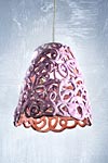 Suspension conique lilas . Munari par Stylnove Ceramiche. Suspension conique lilas . Munari par Stylnove Ceramiche.