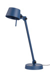 Large Desk lamp with one arm only, and a steel base. Blue. Tonone. 