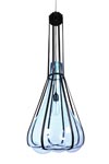 Helium pendant in blue ice blown glass. Vanessa Mitrani. Helium pendant in blue ice blown glass. Vanessa Mitrani.