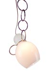 Ring pendant in opal white blown glass. Vanessa Mitrani. Ring pendant in opal white blown glass. Vanessa Mitrani.