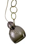 Ring pendant in smoked glass. Vanessa Mitrani. Ring pendant in smoked glass. Vanessa Mitrani.