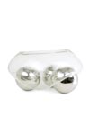 Vase or cup 3 balls in blown glass and chrome. Vanessa Mitrani. Vase or cup 3 balls in blown glass and chrome. Vanessa Mitrani.