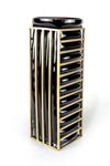 Black and gold Stripe high vase. Vanessa Mitrani. Black and gold Stripe high vase. Vanessa Mitrani.