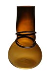 Colors Double Ring amber colored blown glass vase. Vanessa Mitrani. Colors Double Ring amber colored blown glass vase. Vanessa Mitrani.