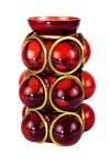 Vase haut Circle en verre soufflé rouge. Vanessa Mitrani. Vase haut Circle en verre soufflé rouge. Vanessa Mitrani.