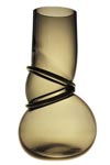 Smoked glass vase Colors Double Ring. Vanessa Mitrani. Smoked glass vase Colors Double Ring. Vanessa Mitrani.