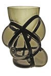 Xtrem vase in smoked glass. Vanessa Mitrani. Xtrem vase in smoked glass. Vanessa Mitrani.
