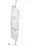 Lampadaire Spy blanc en papier non tissé. Vicky Weiler. Lampadaire Spy blanc en papier non tissé. Vicky Weiler.