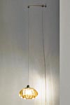 Diamante applique de chevet suspendue en cristal de Murano massif ambre. Vistosi. Diamante applique de chevet suspendue en cristal de Murano massif ambre. Vistosi.