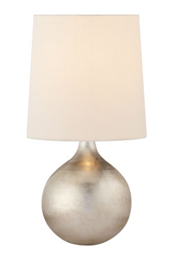 Warren mini silver ball table lamp. Visual Comfort&Co.. 