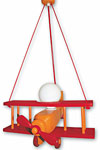 Avion orange et rouge PM suspension . Waldi Leuchten. Avion orange et rouge PM suspension . Waldi Leuchten.