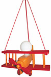 Avion orange et rouge XXL suspension . Waldi Leuchten. Avion orange et rouge XXL suspension . Waldi Leuchten.