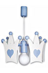 Couronne bleu pale suspension . Waldi Leuchten. Couronne bleu pale suspension . Waldi Leuchten.