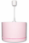 Fines rayures blanc et rose pale avec ruban velours suspension . Waldi Leuchten. Fines rayures blanc et rose pale avec ruban velours suspension . Waldi Leuchten.