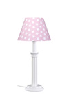 Lampe de chevet en bois laqué blanc et abat-jour Etoiles . Waldi Leuchten. Lampe de chevet en bois laqué blanc et abat-jour Etoiles . Waldi Leuchten.