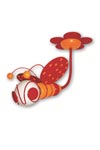 Libellule orange et rouge plafonnier. Waldi Leuchten. Libellule orange et rouge plafonnier. Waldi Leuchten.