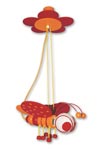 Libellule orange et rouge suspension. Waldi Leuchten. Libellule orange et rouge suspension. Waldi Leuchten.