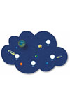 Nuage de cosmos bleu marine plafonnier 4 lumières . Waldi Leuchten. Nuage de cosmos bleu marine plafonnier 4 lumières . Waldi Leuchten.
